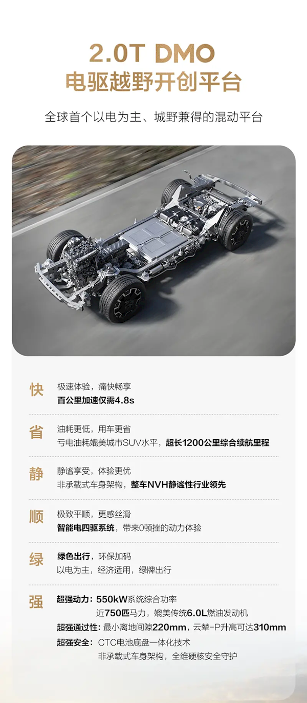 20TDMO平台+全功能版云辇-P！方程豹豹8配置首次曝光(图2)
