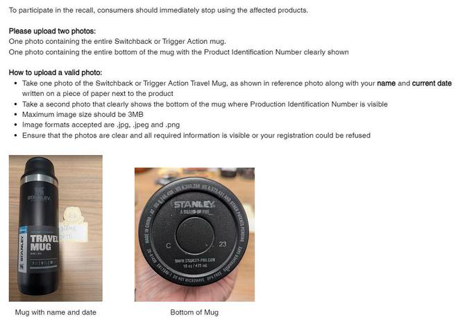 这两款Stanley杯紧急召回！已造成多人受伤(图1)