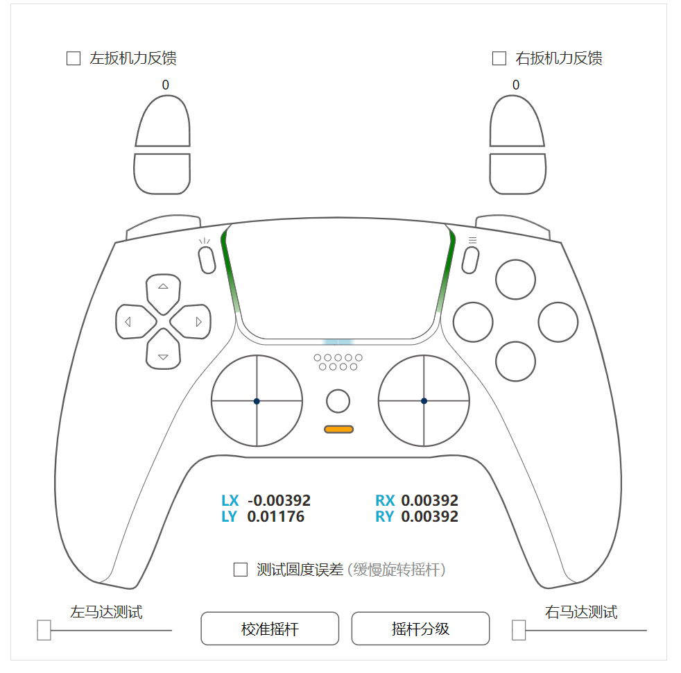 谷粒科技给手柄测试工具新增PS4和PS5游戏手柄的摇杆校准功能(图1)