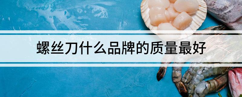 螺丝刀什么品牌的质量最好(图1)