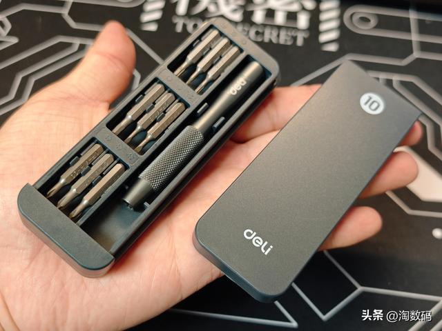 廉价国货验票：￥8块9得力龙鳞铝柄精密螺丝刀10件套开箱简评(图10)